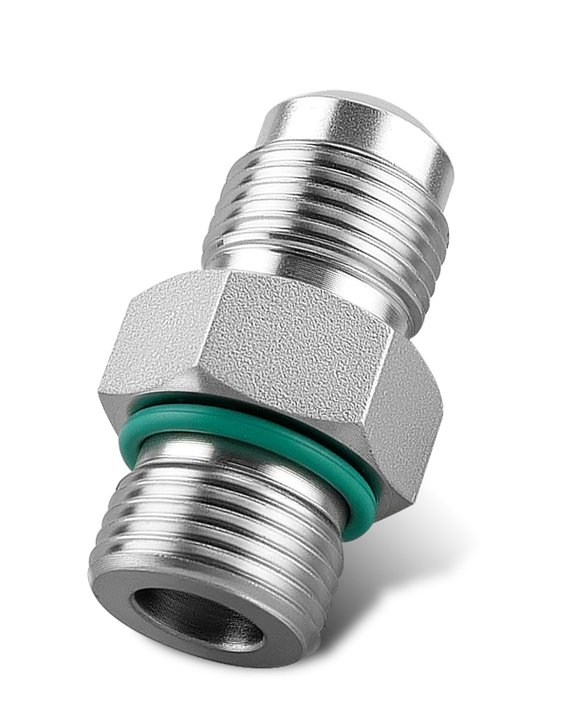 Photo 1 of 042211 Fuel Check Valve Fit for Cummins N14 Diesel Engine, Prevents Fuel Backflow, Replaces Part 3348332, Includes Gasket, Aluminum