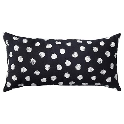 Ikea Asia Skaggort Cushion Black White Amazon Co Uk Kitchen Home
