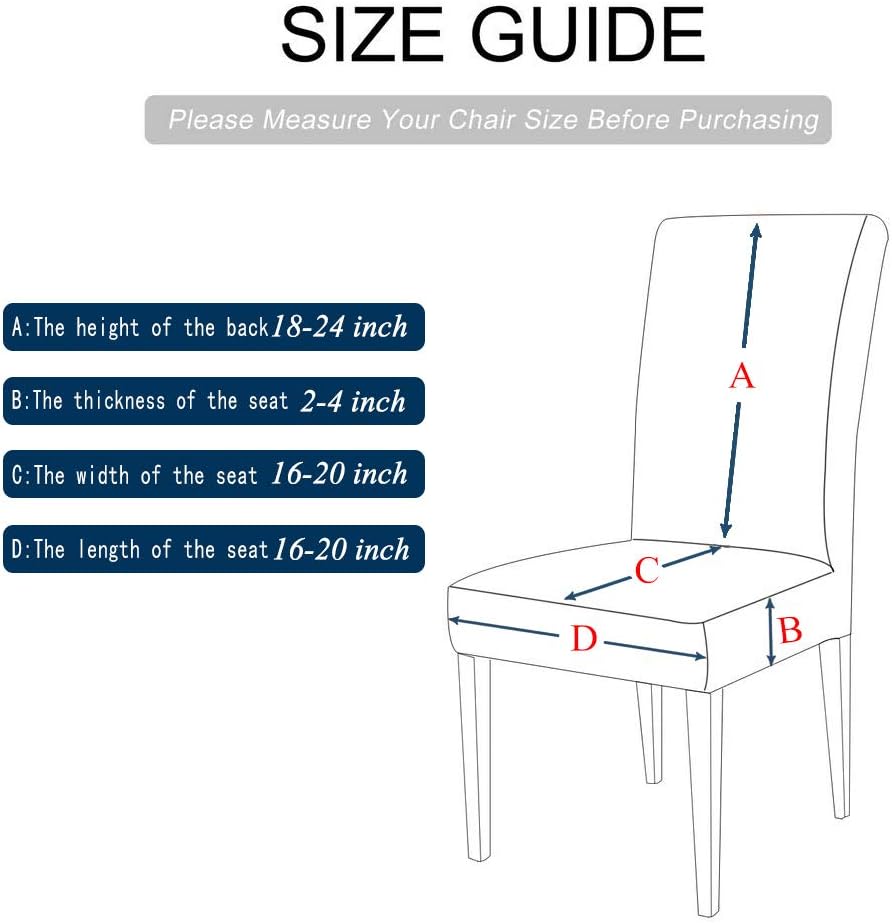 Muuyi Chair Cover Stretch Chairs Slipcovers Seat Slipcover Christmas Furniture Protector for Dining Room Ceremony Hotel , ChrismasBell - 4Pack: Kitchen & Dining