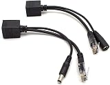 AKORD POE Passive Power Over Ethernet Adapter Injector Extractor Kit CAT5 Black view 2