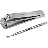 Tweezerman Extra Strength Toenail Care Kit, Clipper &amp; Mini Cuticle Pushy