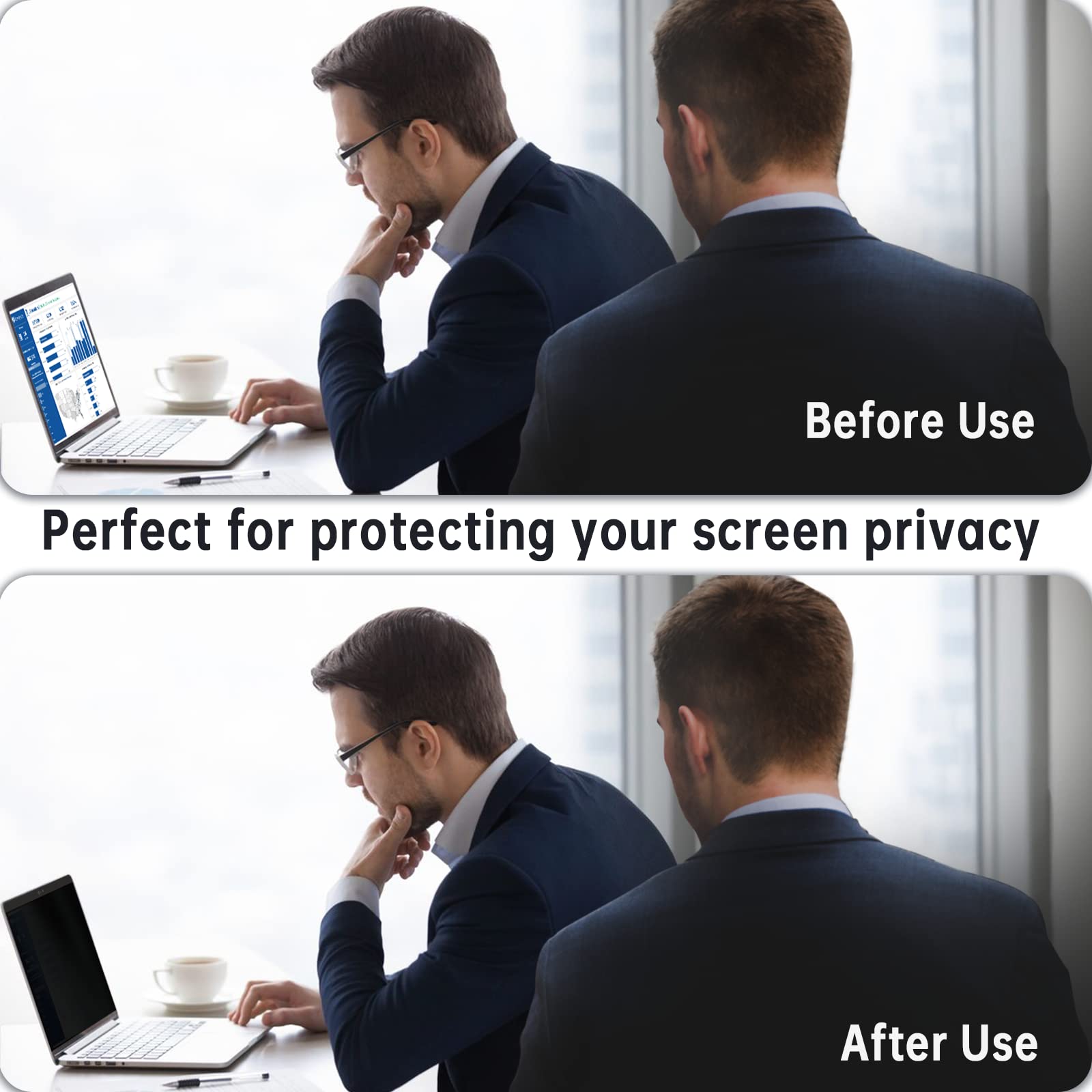Peslv Magnetic Privacy Screen for Macbook Air/Pro 13 Inch (2018-2022) | M1/M2 Compatible | Removable Anti Blue Light Glare Filter | for Mac 13In Laptop