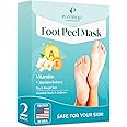 PLANTIFIQUE Foot Peeling Mask 1 Pack | Dermatologically Tested Repairs Heels & Removes Dry Dead Skin for Baby Soft Feet | Exfoliating Foot Peel Mask for Dry Cracked Feet | Jasmine