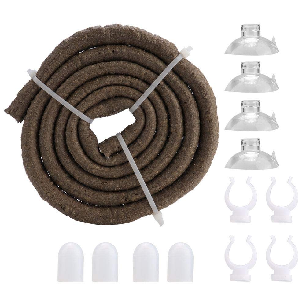 Zerodis Reptile Vines,Flexible Reptile Jungle Vines Rattan Pet Habitat Decor with Suction Cups for Climbing(l)