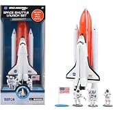 Space Adventure 5-piece Space Shuttle Launch Set Die-cast Metal Fun Toys and Collectibles Perfect for Ages 3+