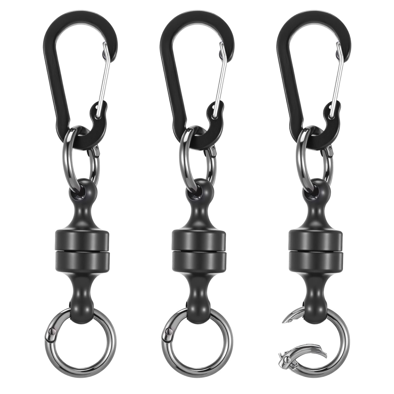 Photo 1 of HJZHII Quick Release Keyring, Detachable Magnetic Keychain Magnetic Quick Release Keychain Fly Fishing for Travel Outdoors(3)