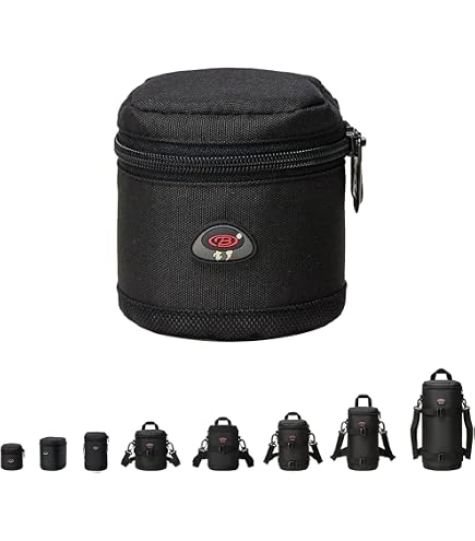 Navitech Custodia Impermeabile Per Obiettivo Canon RF 50mm F1.8 STM – Protezione In EVA Con Doppia Zip E Cinghia Da Cintura