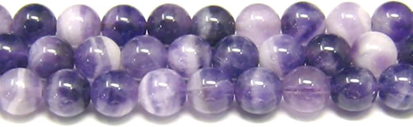 Amazon ハッピーボム ケープアメジスト 大粒 10mm 丸玉 天然石 ビーズ 半連売り ドッグティースアメジスト 2月 誕生石 パワーストーン ブレスレット 作成用 ルースストーン 通販