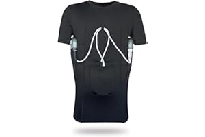 Genki Garb Coreline LVAD Medical Shirt for Heartmate 2 and 3, Compression T-Shirt for Men & Women with Pockets