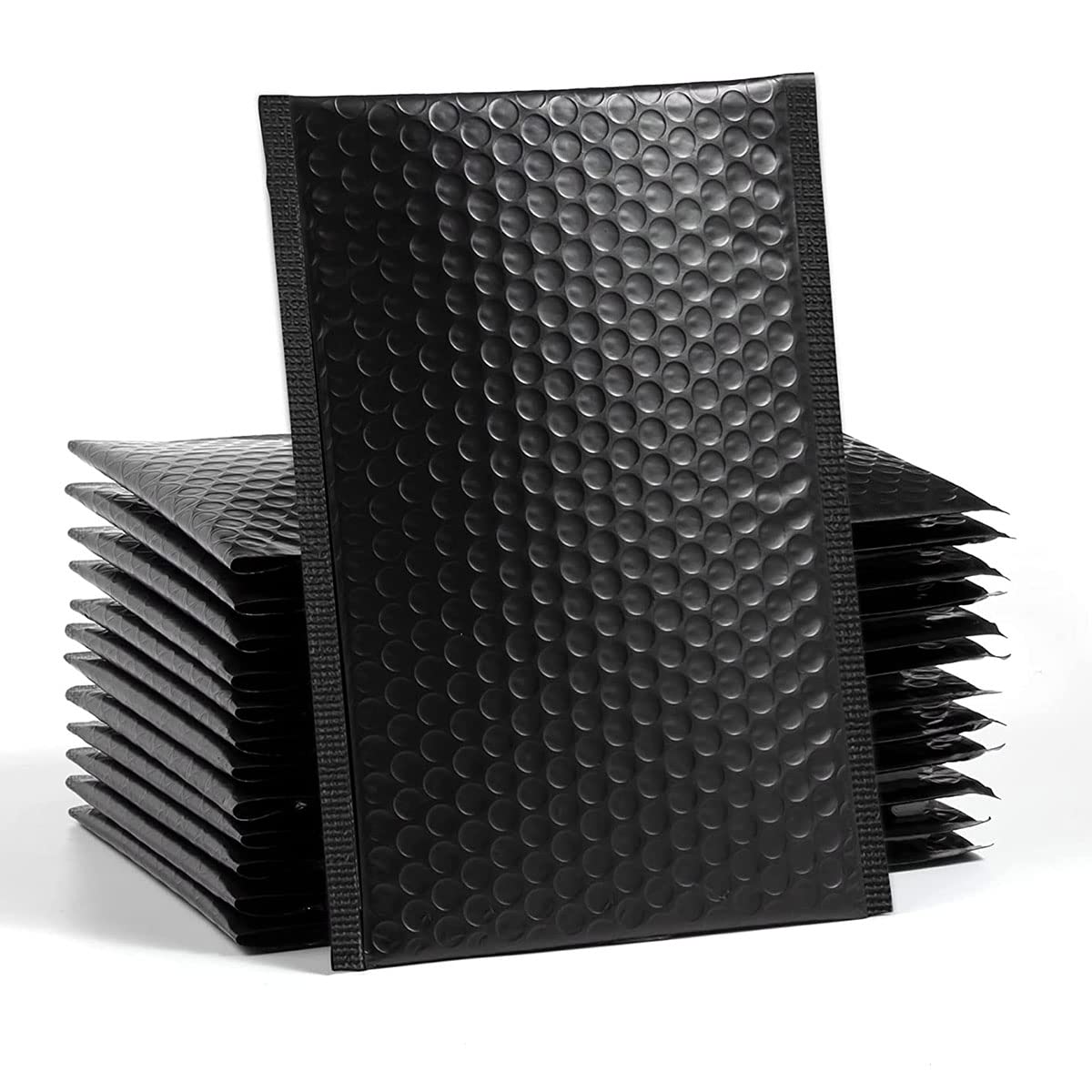 IQMLQV 10 Pack Padded Envelopes A4,Poly Bubble Mailers Large Self-Seal Waterproof Shipping Bags Packaging for Business (Black) (IQ-A4-Black)