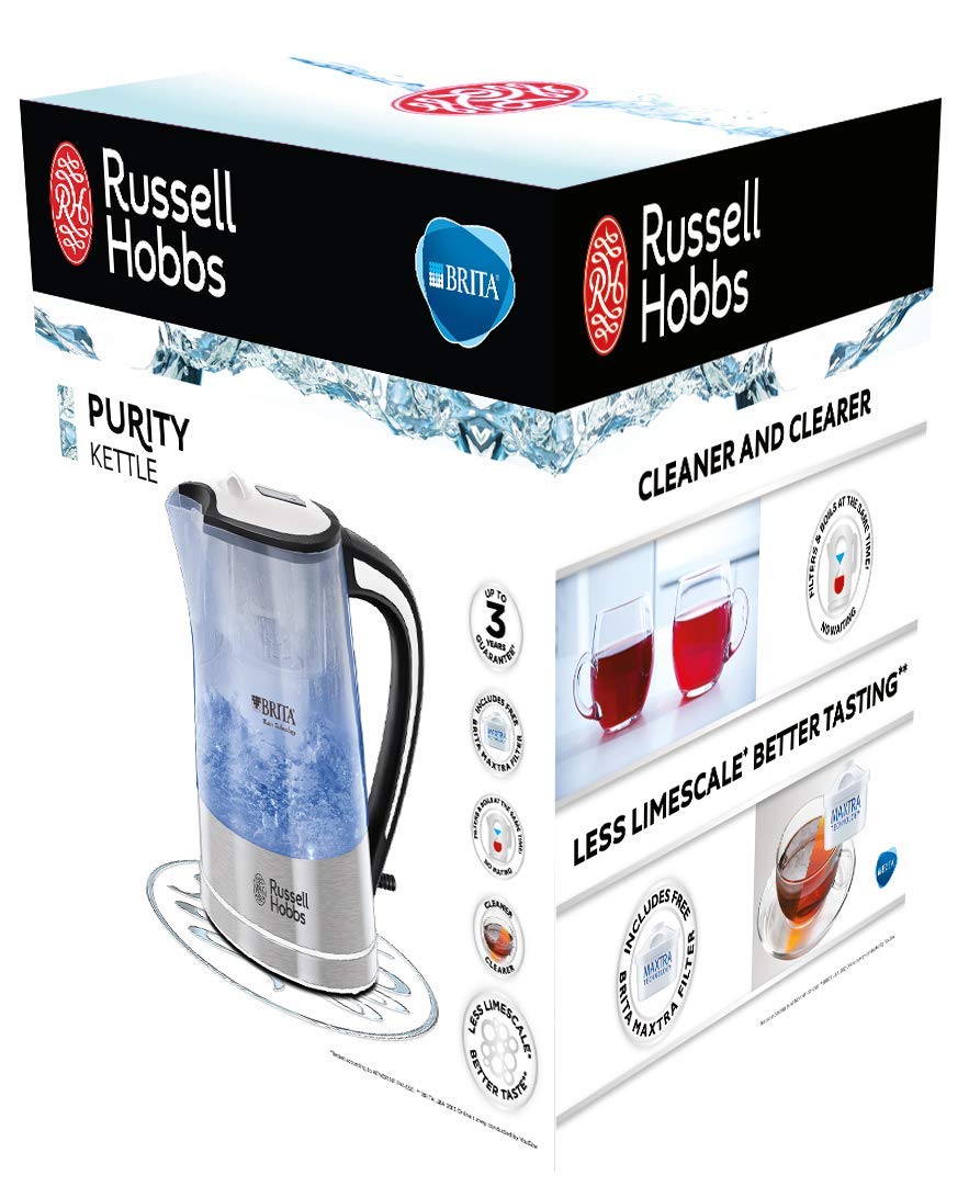 Russell Hobbs 22851 Brita Filter Purity Electric Kettle, Illuminating