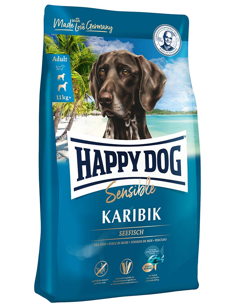 Happy Dog Karibik Sea Fish & Potato 1kg Dry Dog Food for Sensitive Adult Dogs