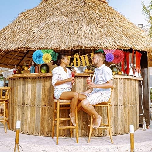 ZERHOK Hawaiian Party Decor Set, Aloha Banner Hawaiian Garland Tropical Luau Tiki Party Decor