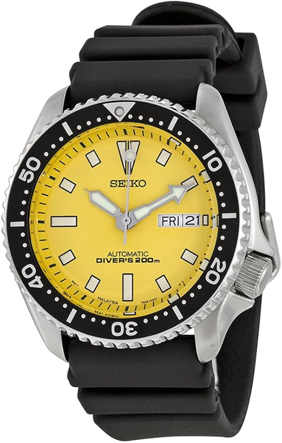 seiko diver yellow dial