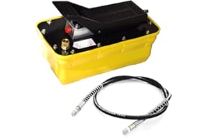 EAPMIC Air Hydraulic Pump 10000 PSI Capacity Hydraulic Foot Pump 1/2 Gallon Air Actuated Treadle Foot Hydraulic Pump Auto Repair Tool