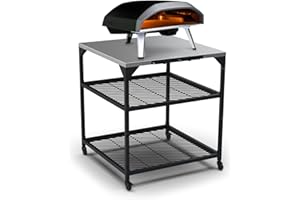 ooni Large Outdoor Modular Table - 31x31x35 Pizza Oven Cart, Stainless Steel Grill & BBQ Stand, Outdoor Table