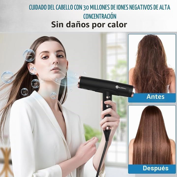 Secador de cabelo Ionic 110.000 RPM, 2000W, 320g