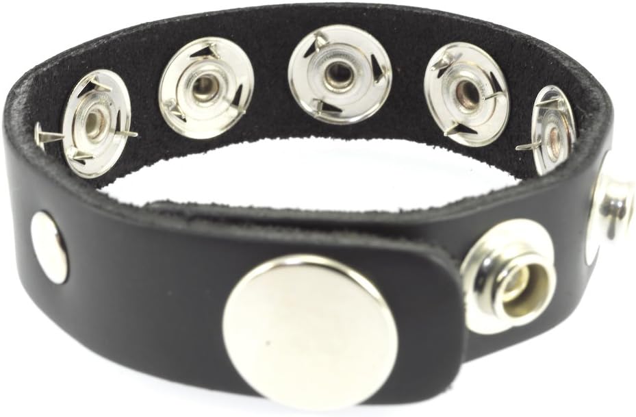 Rimba Penisstrap Decorated with Rivets and Nails Inside, Black