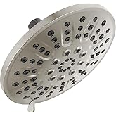 Delta Faucet 4-Setting Shower Head, Brushed Nickel, Round, High Pressure, Metal, 1.75 GPM Flow Rate Shower Head, Brushed Nickel 75617SN