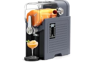 SYINTAO Slushie Machine for Home, Soft Serve Ice Cream Machine, Slushy Machine with 6 Preset Programs, 88oz Frozen Drink Maker for slush, Margaritas, Smoothie, Frappés, Milkshakes, and More, Auto-Cleaning