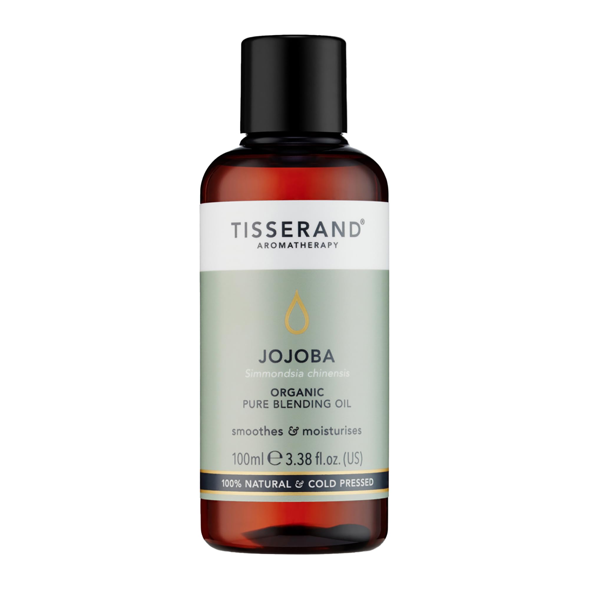 Tisserand Aromatherapy - Jojoba Organic Carrier Oil - Face and Body Blending Oil - 100% Natural and Pure Carrier Oil for Essential Oils Mixing — image 1