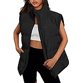 AUTOMET Womens Puffer Vests Fall Fashion Jackets Puffy Outfits 2026 Trendy Sleeveless Coats Outerwear Winter Clothes