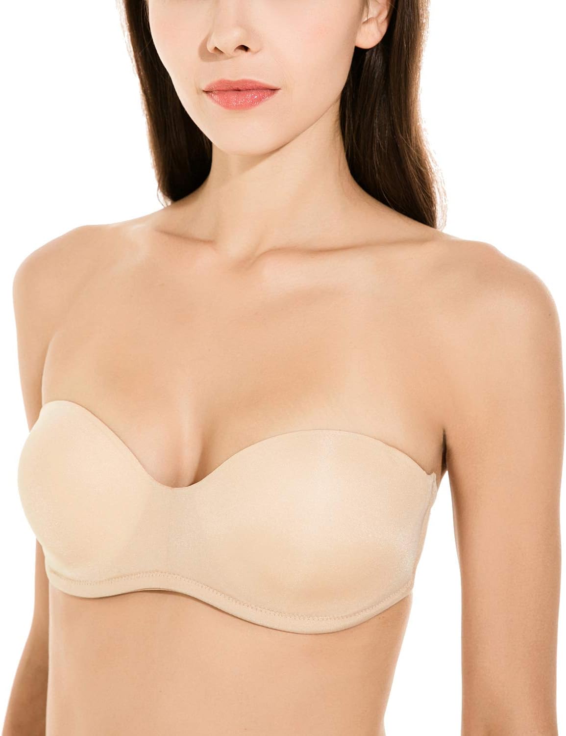 Gnowann Women's Convertible Underwire Strapless Push Up Bra