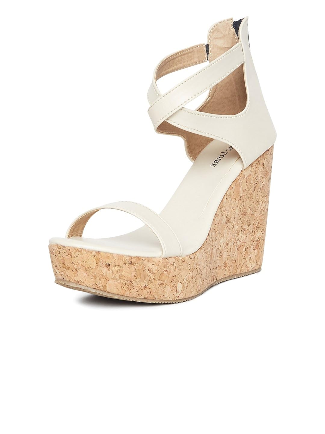 marc loire women's cream solid heels