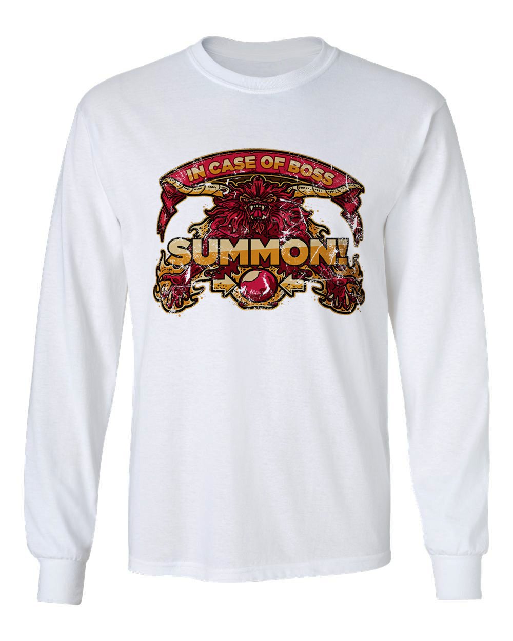 New Graphic In Case Of Boss, Summon Novelty Tee Gamer T Shirt