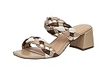 CUSHIONAIRE Onyx Chunky Heels for Women – Braided