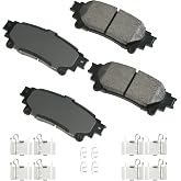 Akebono ACT1391A Brake Pads, ProAct Ultra-Premium, Rear, 15.2 mm Thick, Set of 4