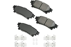 Akebono Brake Pads, ProACT, Rear, compatible with Lexus 2013-19, Set of 4