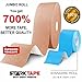 Starktape Kinesiology Tape Bulk for Sensitive Skin, Physio Medical Sports Tape, Kt Tex Gold for Physical Therapy, Knee, Shoulder, Ankle, Wrist, Foot, Back Injury Muscle, Beige