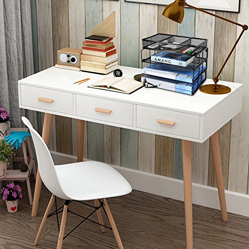 Besource Mesh 3Tier Office Desktop File Organizer Stackable Desk