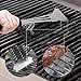 StelFyber Grill Brush and Scraper. Best BBQ Cleaner. Perfect Tools for All Grill Types, Including Weber. 18 Inch Handle. Ideal Barbecue Accessories.