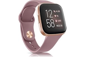 Vancle Silicone Bands Compatible with fitbit versa 2 watch bands women men, Soft Breathable Sport Replacement Wristbands for Fitbit Versa 2 / Fitbit Versa/Versa Lite/Versa SE