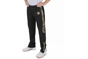 Zubaz Men's NFL Team Color Track Pant with Camo Lines Side Panels