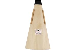 Denis Wick Wooden Straight Mute for French Horn, 5554 - Durable Birch Veneer & Fiber Build for Rich, Warm Tone - Great for Practice or Performance - 11.42 x 5.51 x 5.51 inches