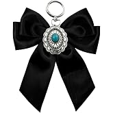 Celavoy Bow Keychain Bag Charms - Cute Boho Western Turquoise Car Key Chain | Purse Charm Accessories Birthday Gifts for Women