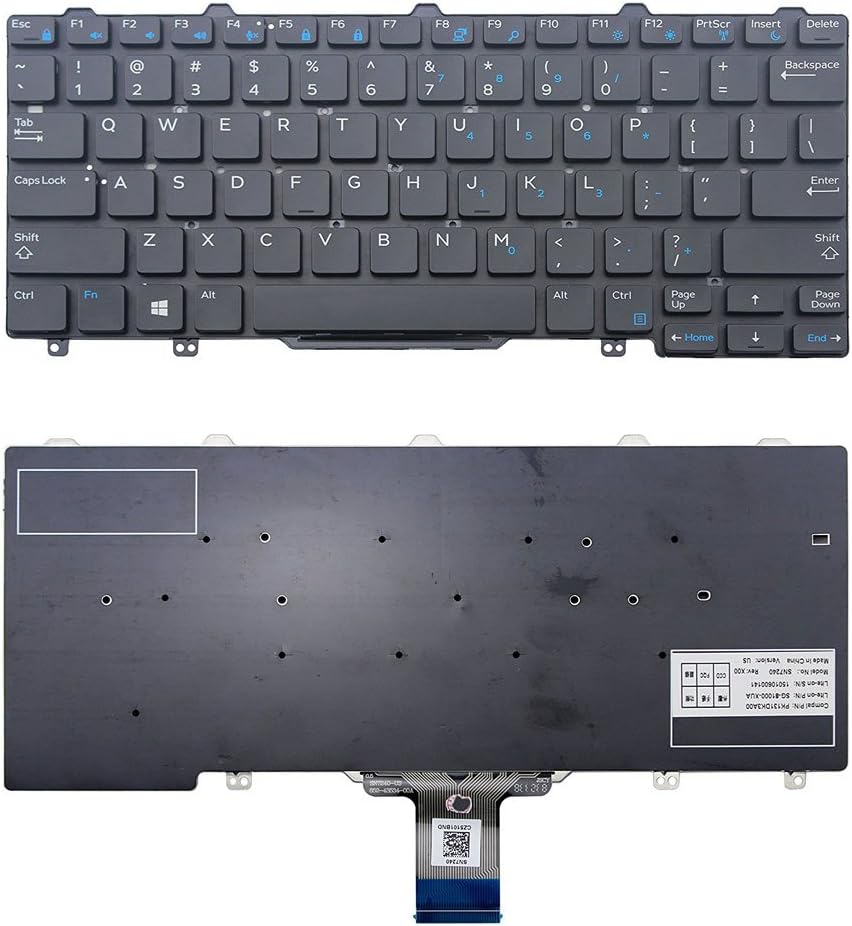 Amazon Com New Laptop Keyboard Without Frame No Backlit Replacement For Dell Latitude 3150 3160 Us Layout Black Color Computers Accessories