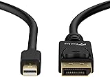 Mini DP to DP Cable, Rankie 1.8m Gold Plated Mini DisplayPort MiniDP to DisplayPort Cable 4K Resolution Ready (Black) - R1105