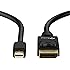 Mini DP to DP Cable, Rankie 6FT Gold Plated Mini DisplayPort to DisplayPort Cable 4K Resolution Ready (Black) - R1105