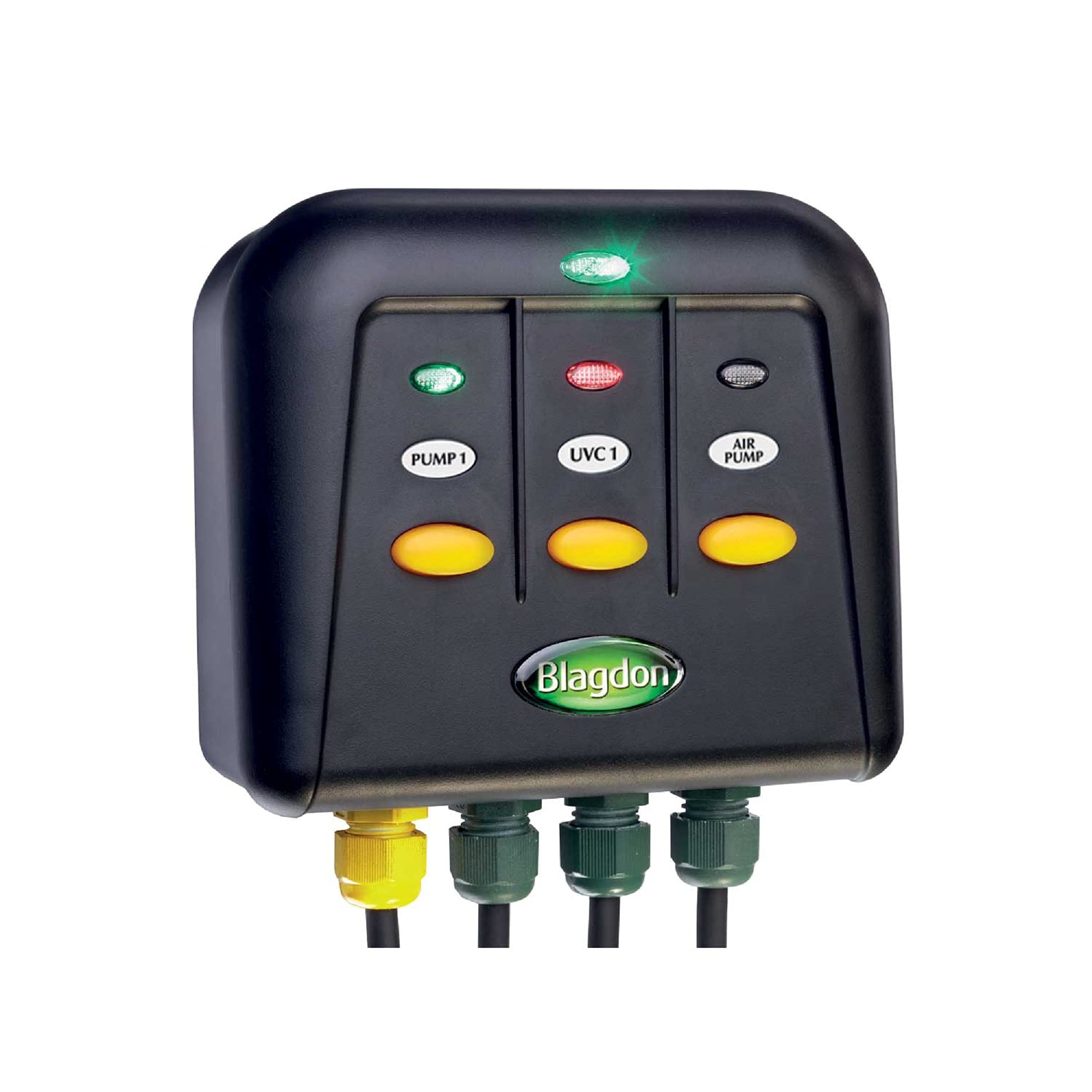 Blagdon 1040211 Powersafe Garden & Pond Safe Weatherproof Electrical Switch Box, 3 Outlet, Black