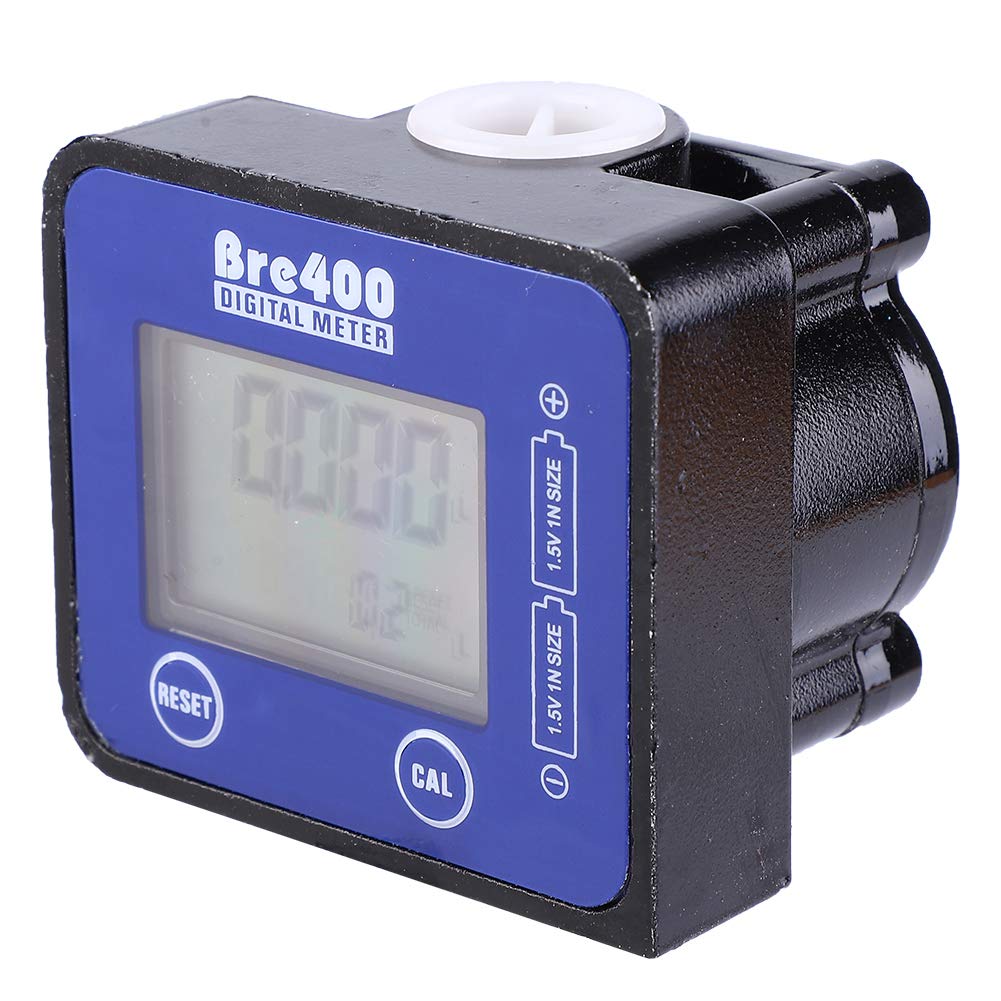 1/2" Digital Meter,High Accuracy Aluminum Alloy Fuel Meter for High Viscosity Liquid Media Such As Diesel, Gasoline, Kerosene, Engine Oil