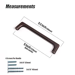 Goo-Ki Antique Oil Rubbed Bronze Cabinet Pulls with