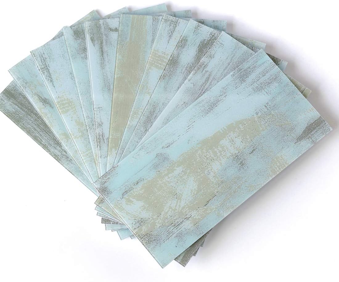 BeNice Stick on Subway Tiles for Kitchen Tile Stickers,Self Adhesive Bathroom Panels for Walls Waterproof Marble Tiles(23pcs,Blue) - Image 3