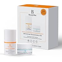 BeautyStat Universal Essentials Skincare Kit - Universal C Skin Refiner Facial Serum, 20% Pure Vitamin C (0.3 oz) & Universal