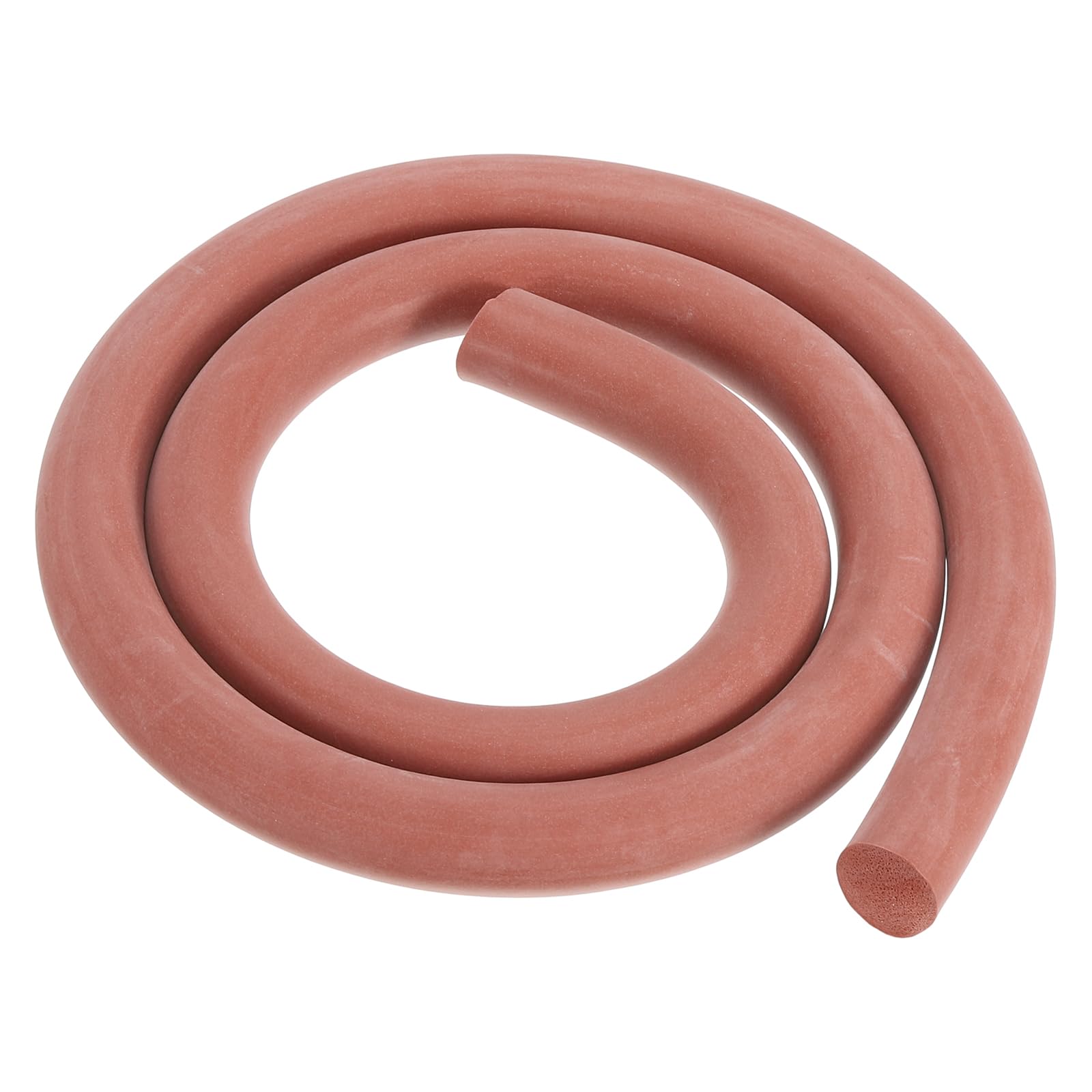 PATIKIL Silicone Foam Seal Strip, 1Meters(3.28Ft) 18mm(0.71") Dia Round High Density Solid Sponge Rubber Weather Stripping Cord for Sealing Gap Blocker Insulation, Red