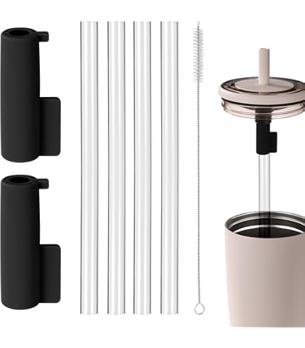 Pailles De Rechange Compatibles Brumate Era 887 Ml - Lot De 4 Avec 1 Brosse De Nettoyage - Réutilisables