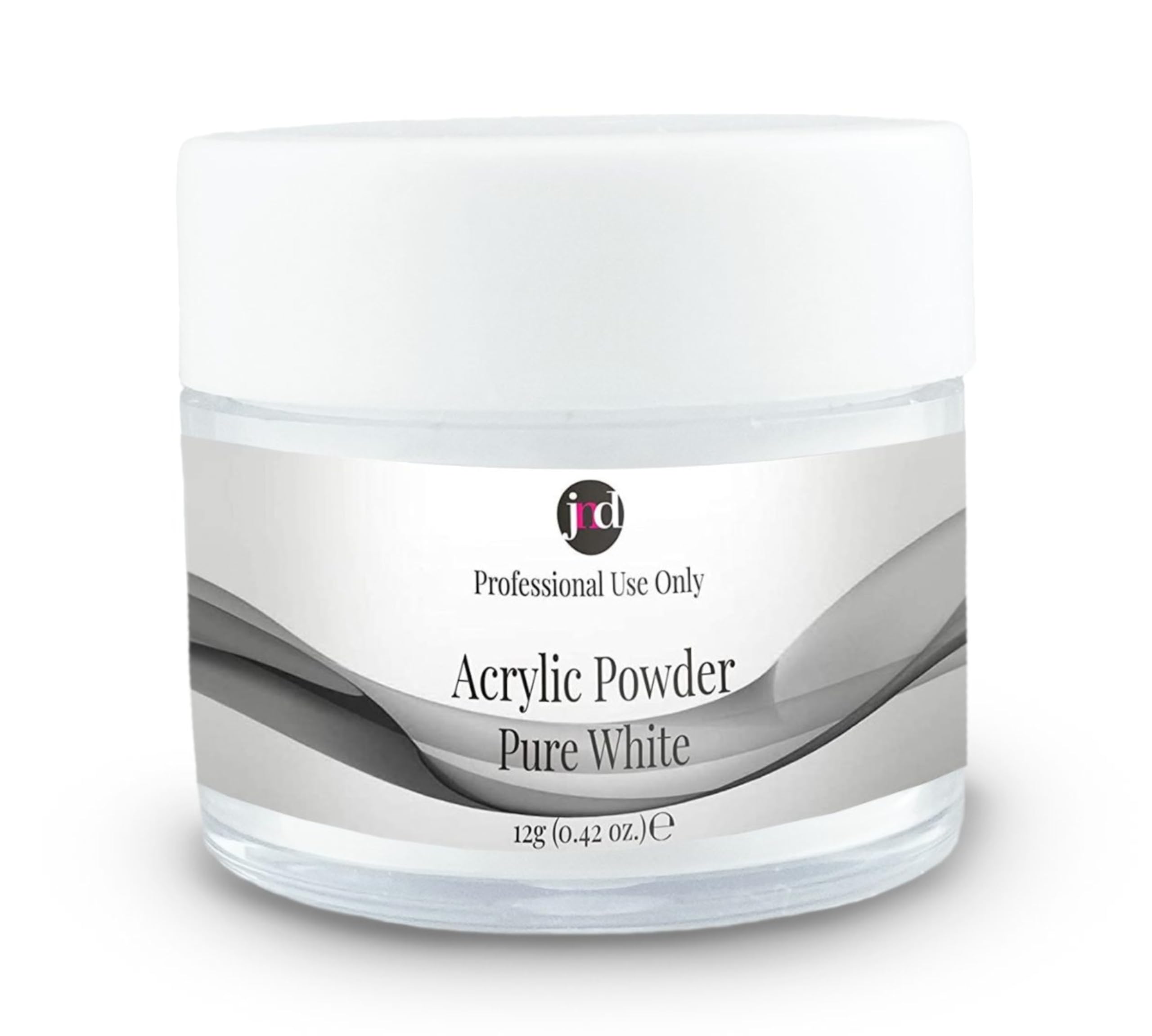 JND Acrylic Powder Professional Salon Quality Acrylic Nails Extension Nail Art (Pure White, 12 g)